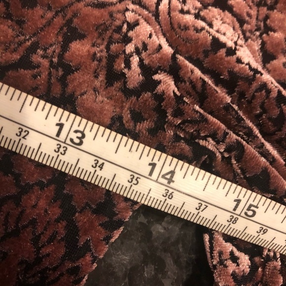 Aeropostale Soft Pink Brocade Long Sleeve Top S - Picture 7 of 8